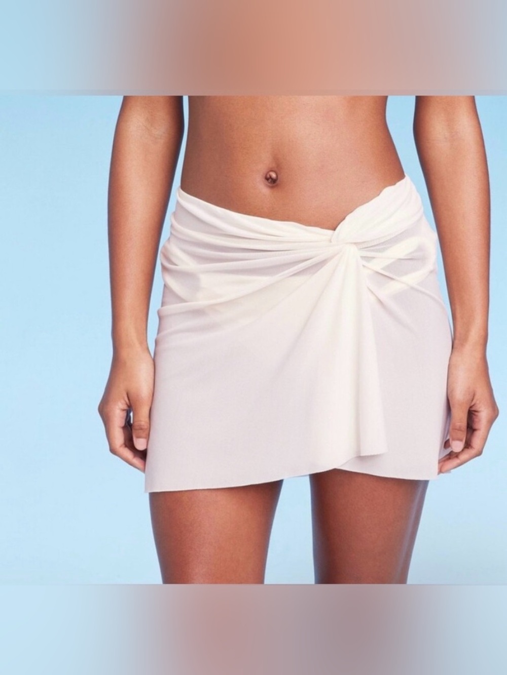 Shade & Shore twist front cover-up skirt size Large